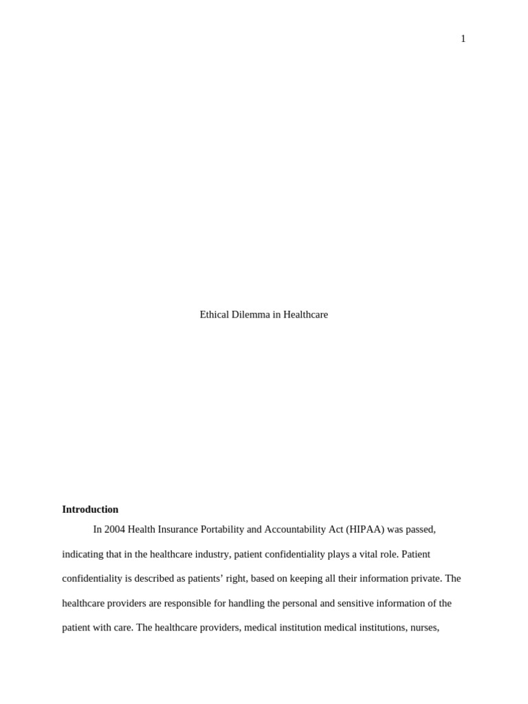 Patient Confidentiality in Healthcare Ethics | PDF | Confidentiality ...