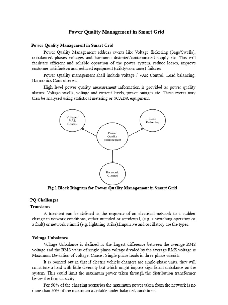 Power Quality Management in Smart Grids | PDF | Electrical Grid | Ac Power
