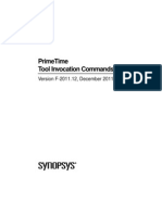 Primetime Tool Invocation Commands: Version F-2011.12, December 2011
