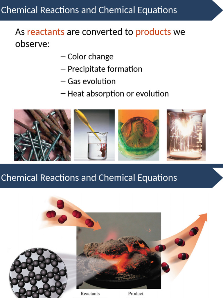 Understanding Chemical Reactions and Equations | PDF | Mole (Unit ...