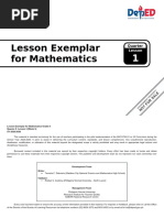 Grade 8 Math Lesson Exemplar: Sequences | PDF | Numbers | Mathematics