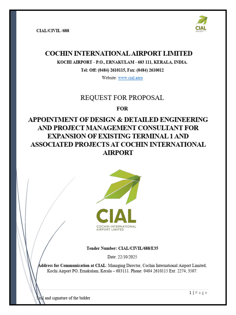 RFP for Airport Terminal Expansion Consultant | PDF