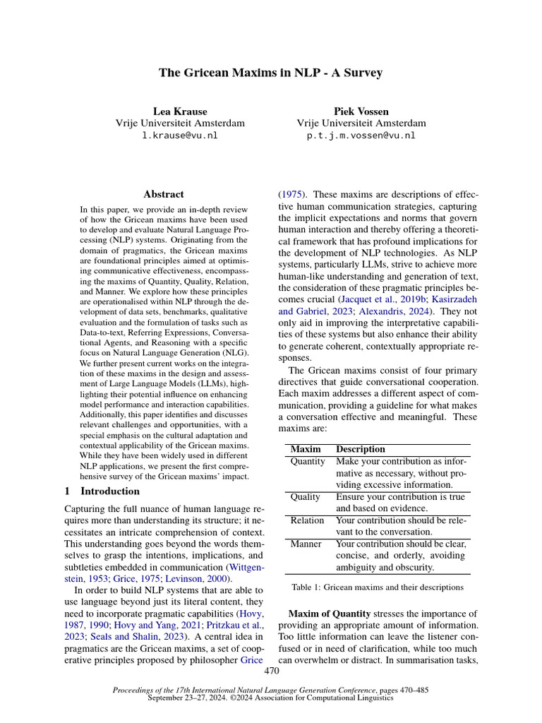 The Gricean Maxims 2 | PDF | Translations | Human Communication