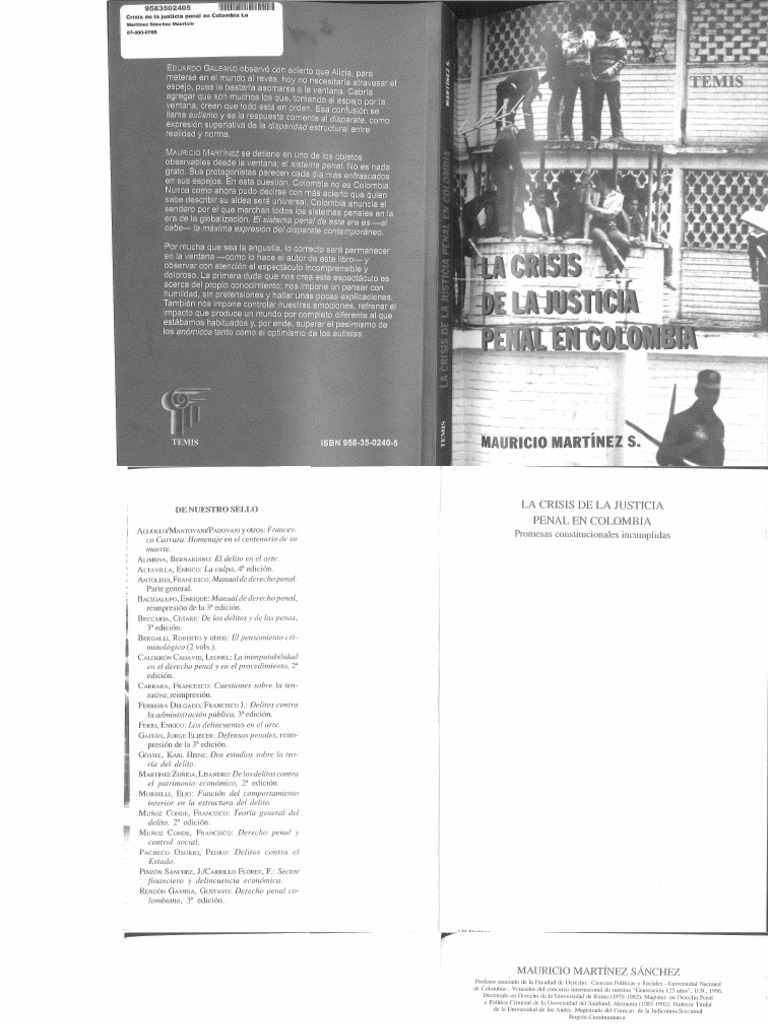 La Crisis de La Justicia Penal en Colombia, MARTÍNEZ | PDF