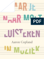 Waar Je Naar Moet Luisteren in Muziek - Aaron Copland (Leesfragment)
