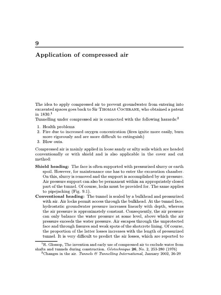 Application of Compressed Air | PDF