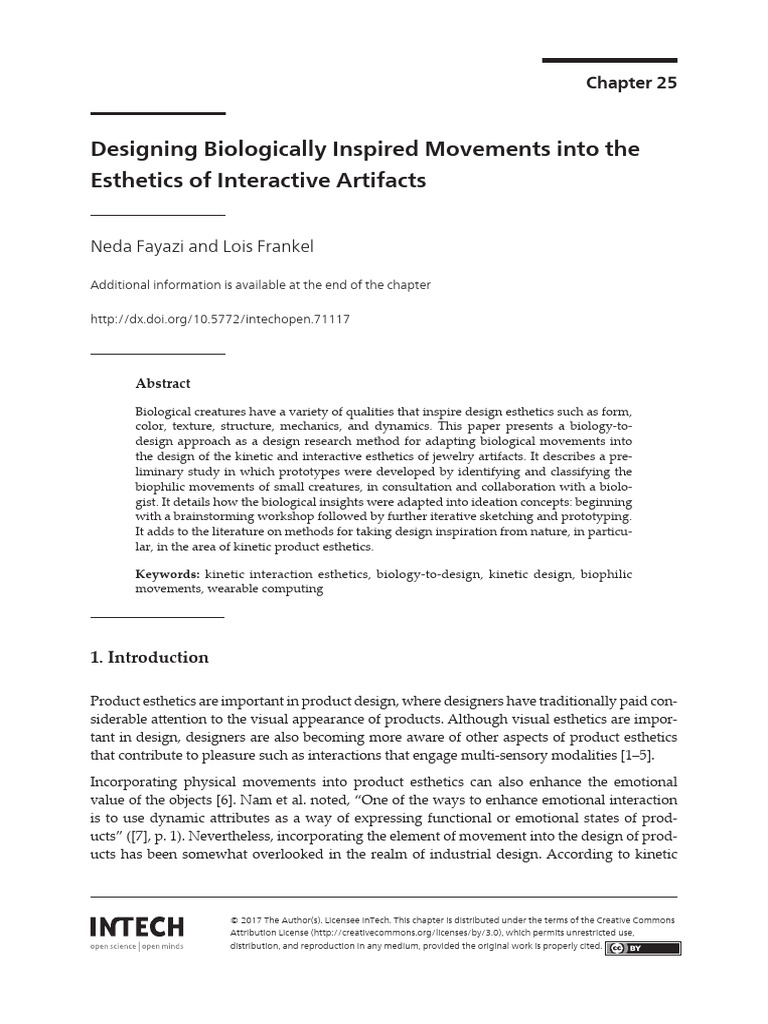 Designing Biologically Inspired Movements Into The | PDF