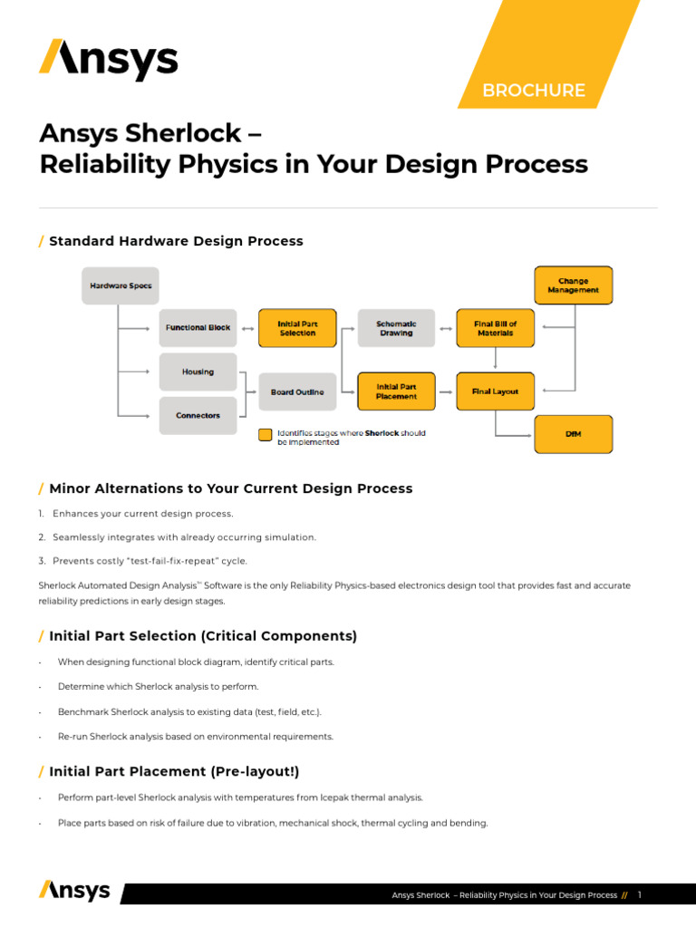 Ansys Sherlock: Enhance Design Reliability | PDF | Reliability ...