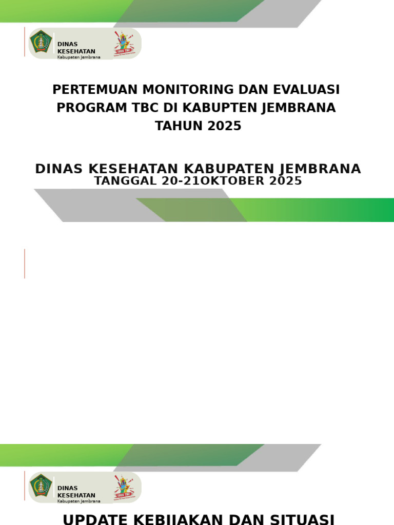 Evaluasi Program TBC Jembrana 2025 | PDF
