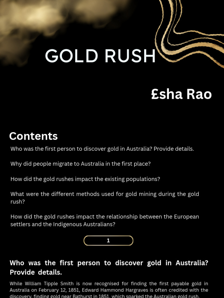 Gold Rush | PDF | Mining | Gold Rushes