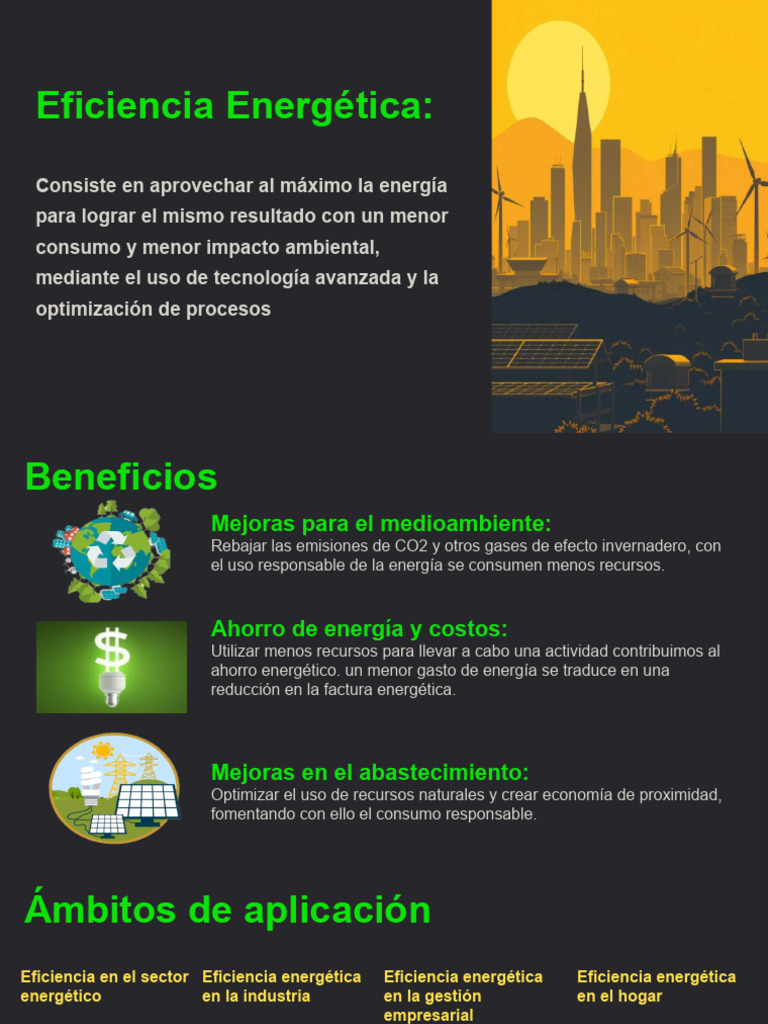 Beneficios de la Eficiencia Energética | PDF | Uso eficiente de energía ...