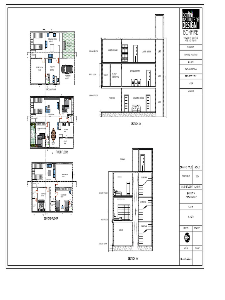 Floor Plan for Multi-Level Home Design | PDF | Interior Design
