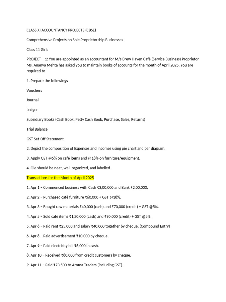Class 11 Accountancy Projects Guide | PDF | Annual Percentage Rate | Banks