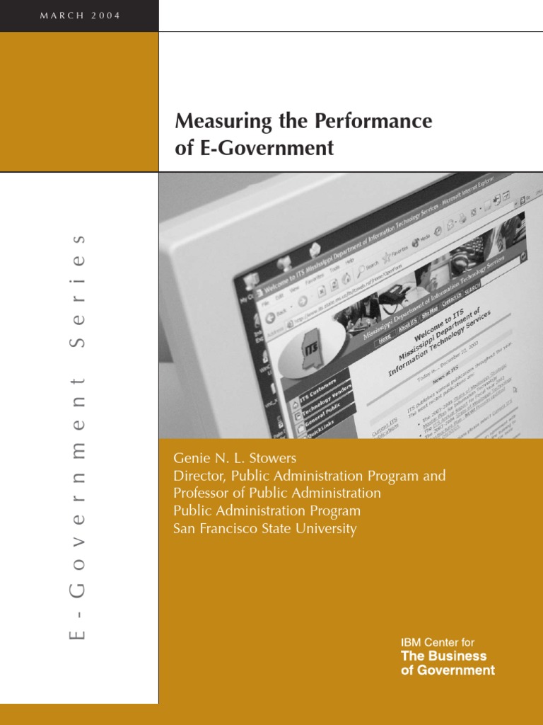 E-Government Performance Measurement Guide | PDF | E Government ...