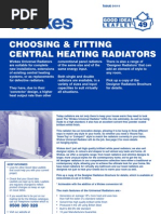 Choosing & Fitting Central Heating Radiators: SSUE 01/11