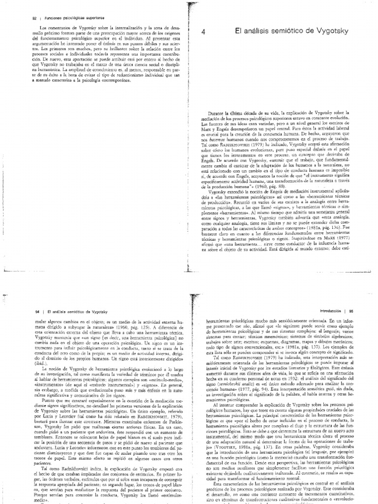 Wertsch James V Vygotsky Y La Formacion Social de La Mente PDF 45 68 | PDF