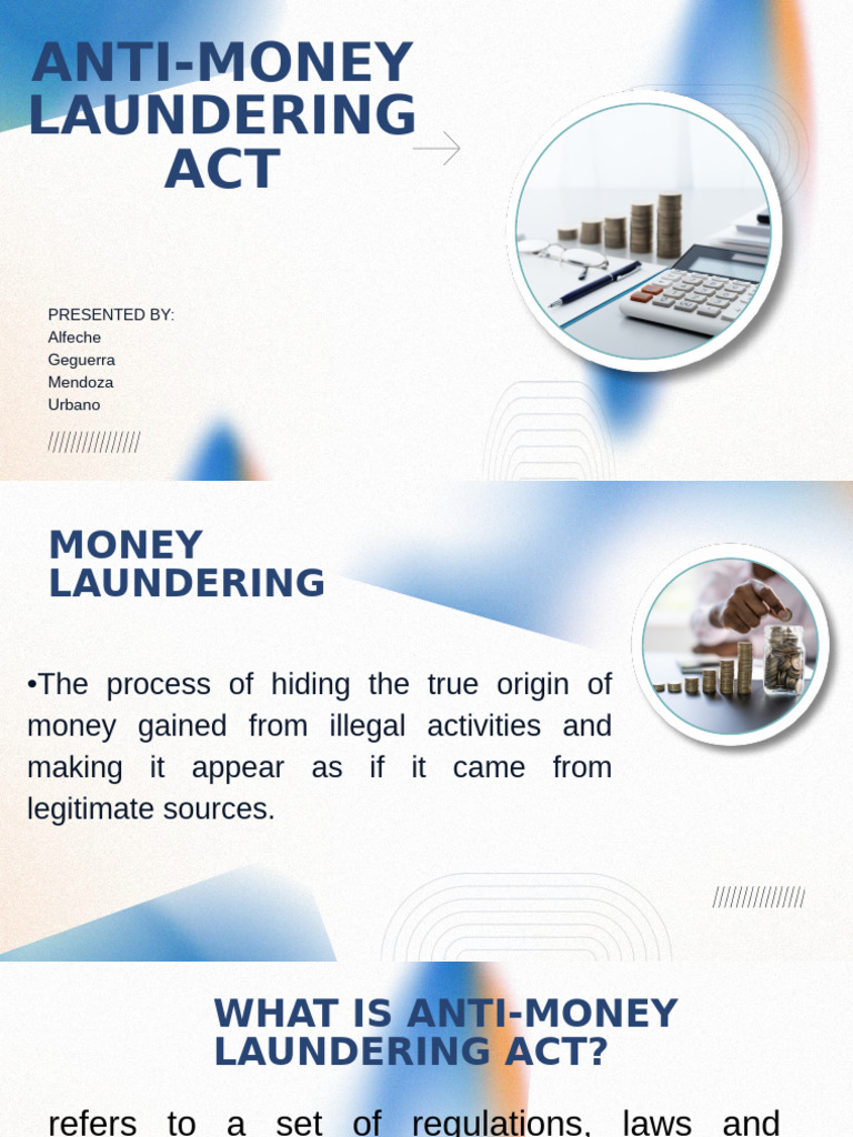 Anti Money Laundering Act PDF Money Laundering Money