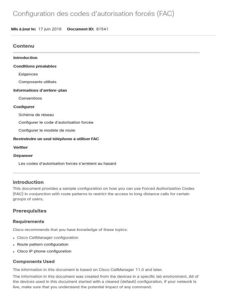 Configuring Forced Authorization Codes | PDF | Software ...