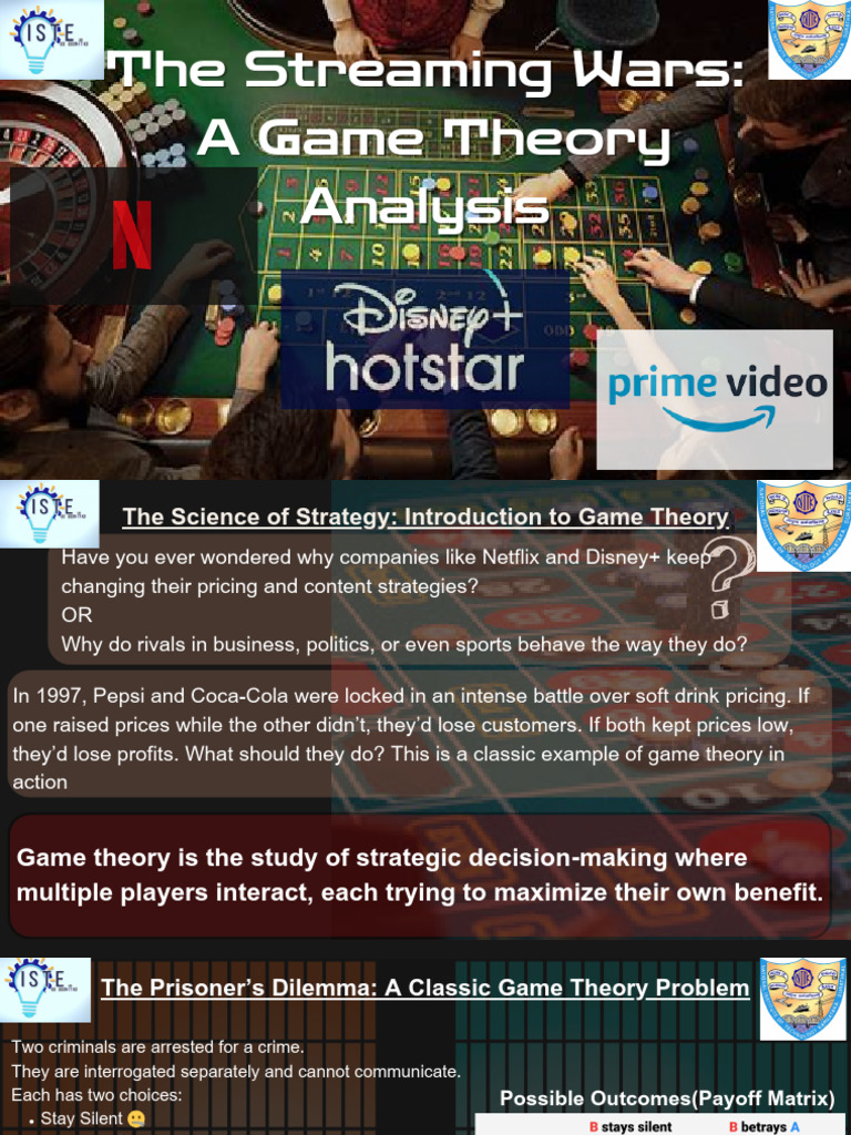 Game Theory Insights in Streaming Wars | PDF | Game Theory | Initial ...