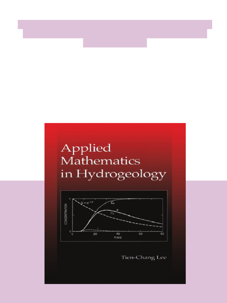 (Ebook) Applied mathematics in hydrogeology by Lee, Tien-Chang ISBN ...
