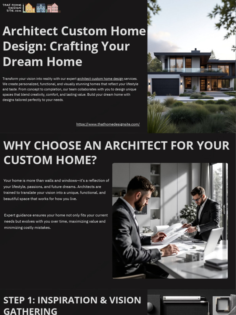 Architect Custom Home Design Crafting Your Dream Home Pdf Architect