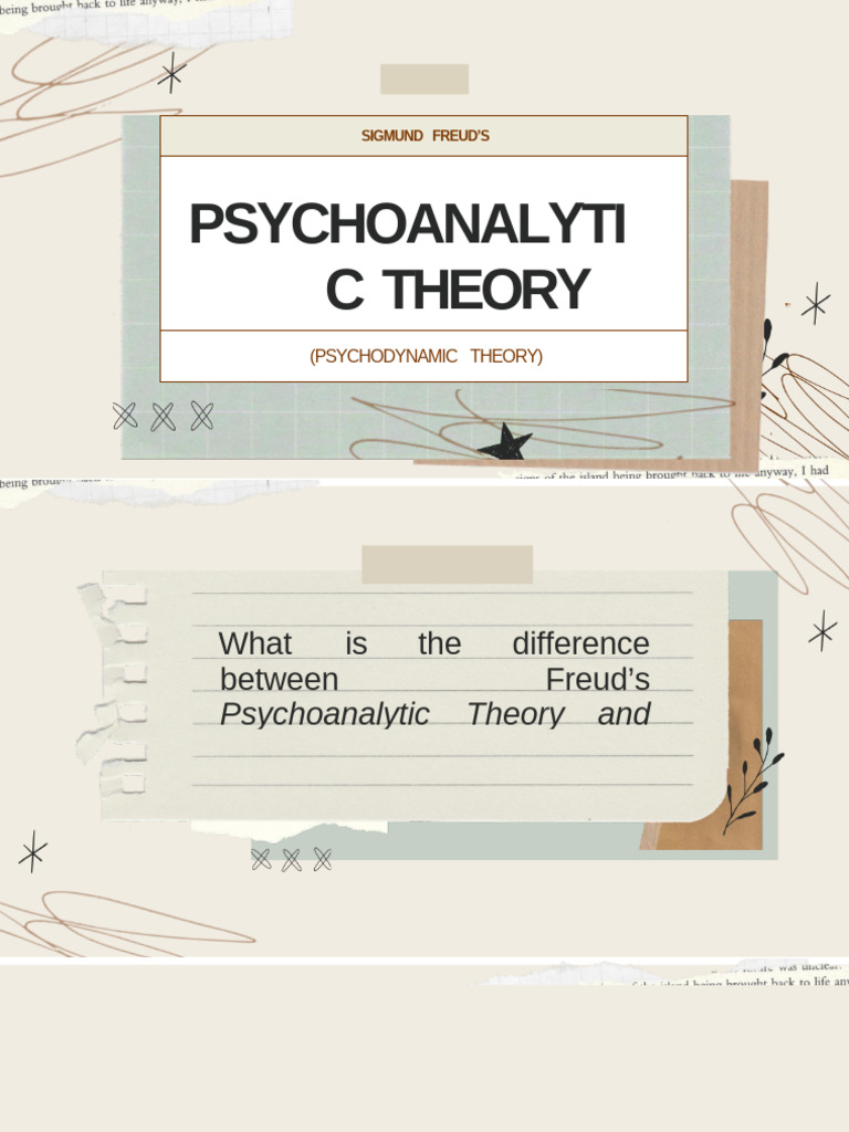 Freud's Psychoanalytic Theory Explained | PDF | Psychoanalysis ...