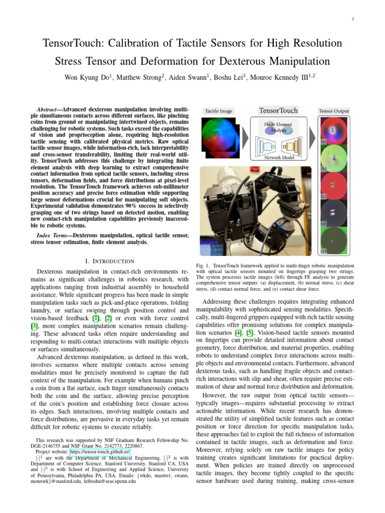 Do 等 - 2025 - TensorTouch Calibration of Tactile Sensors for High ...