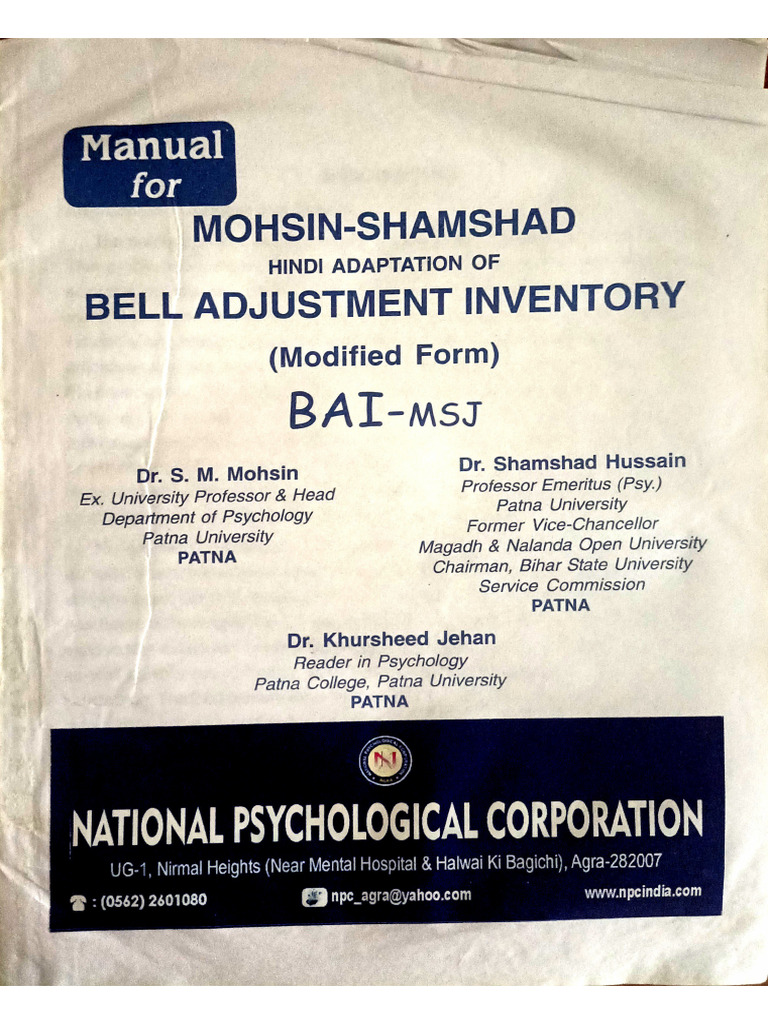Adjustment | PDF