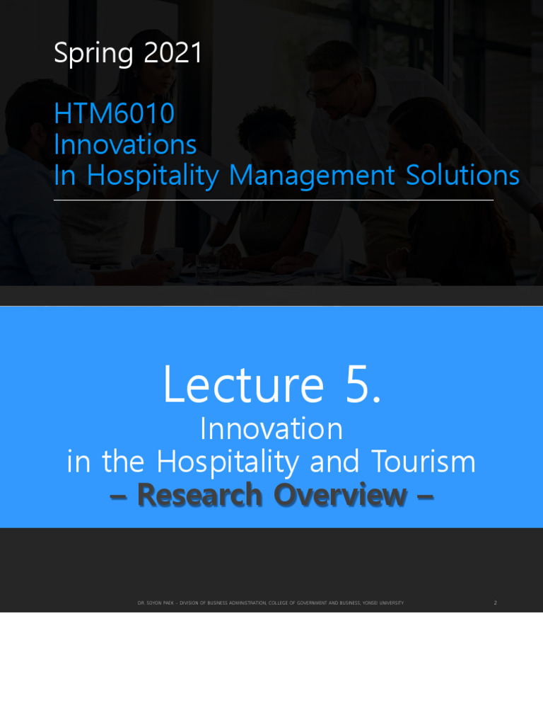 HTM6010 #5 Innovation Research - BB | PDF | Qualitative Research ...
