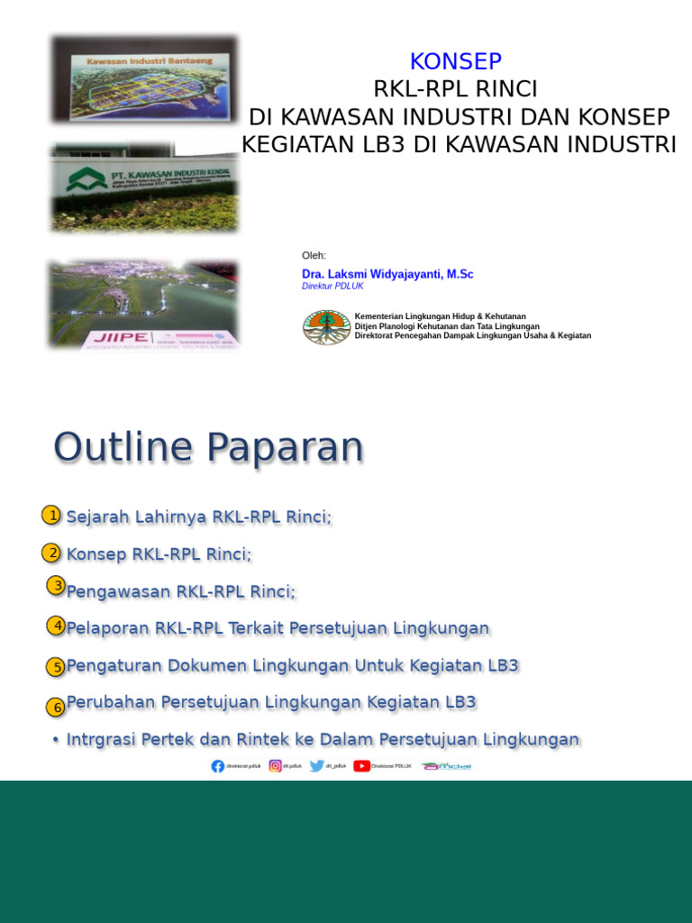 Pelaksanaan RKL-RPL Rinci Dalam Kawasan Industri Dan Kegiatan LB3 Di ...