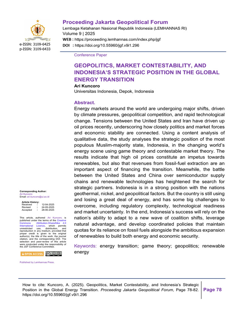 11.+JGF Manuscript Template+2025+-+Ari+Kuncoro | PDF | Renewable Energy ...