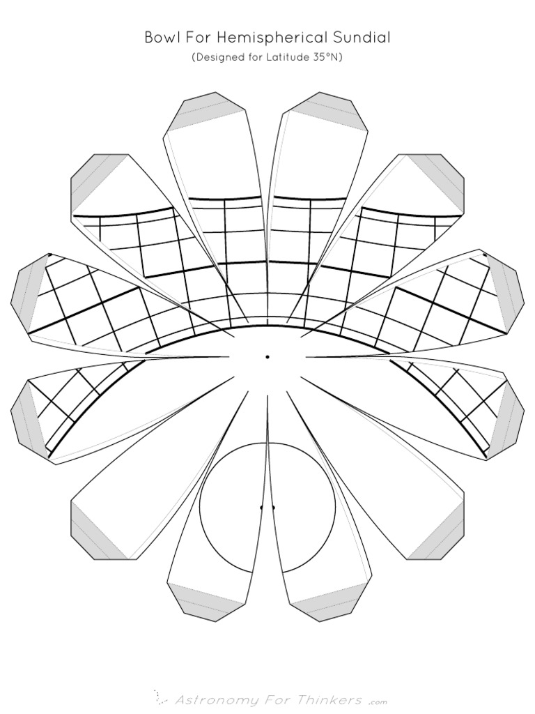 Hemispherical Sundial Design Guide | PDF
