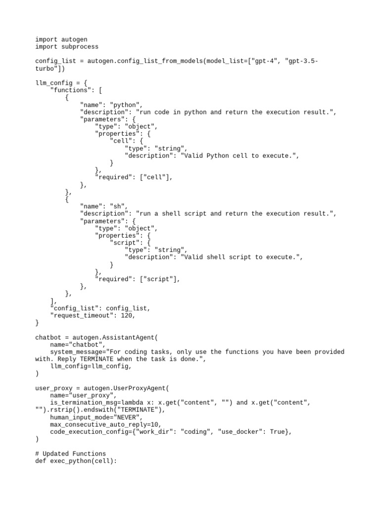 5 Agentchat Function Call | PDF