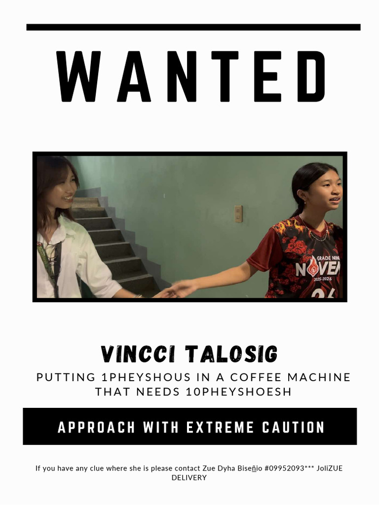 Black and White Simple Framed Wanted Poster PDF