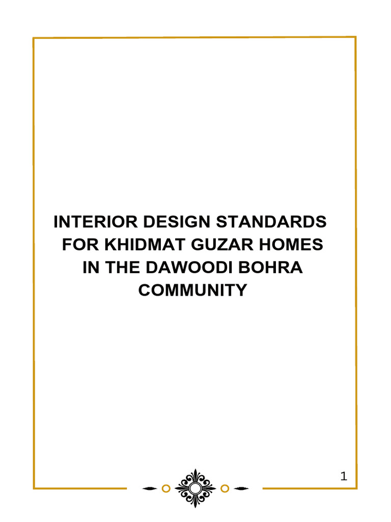 Interior Design Standards for Dawoodi Bohra Homes | PDF | Countertop ...