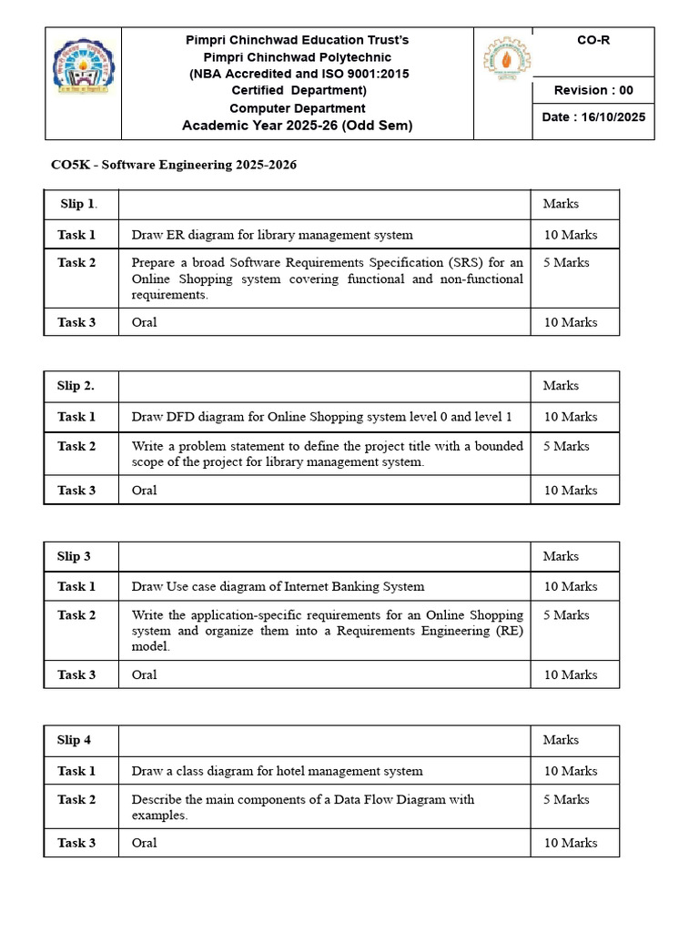 STE Practical Slips Winter25 | PDF | Software Engineering | Systems ...
