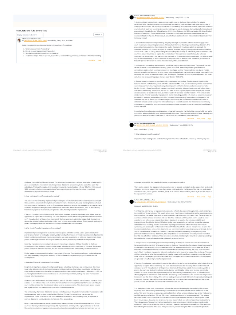Understanding Impeachment Proceedings | PDF | Witness Impeachment | Witness