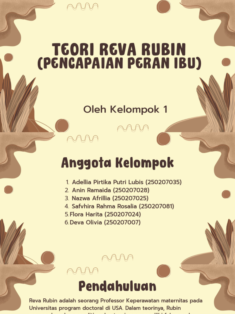 Teori Reva Rubin: Pencapaian Peran Ibu | PDF