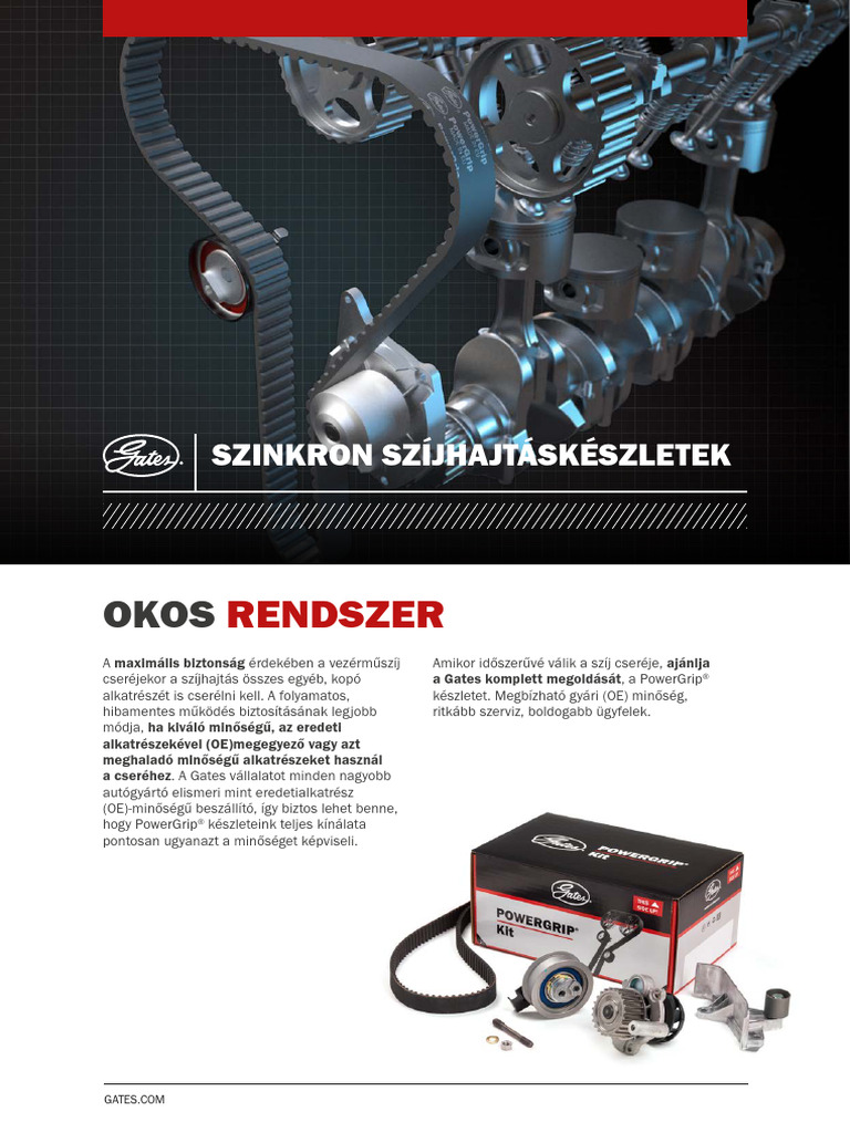 GATES PowerGrip Kit Wasserpumpe KP25565XS-2 – Alles Für Den Steuerriemenwechsel In Einem Set