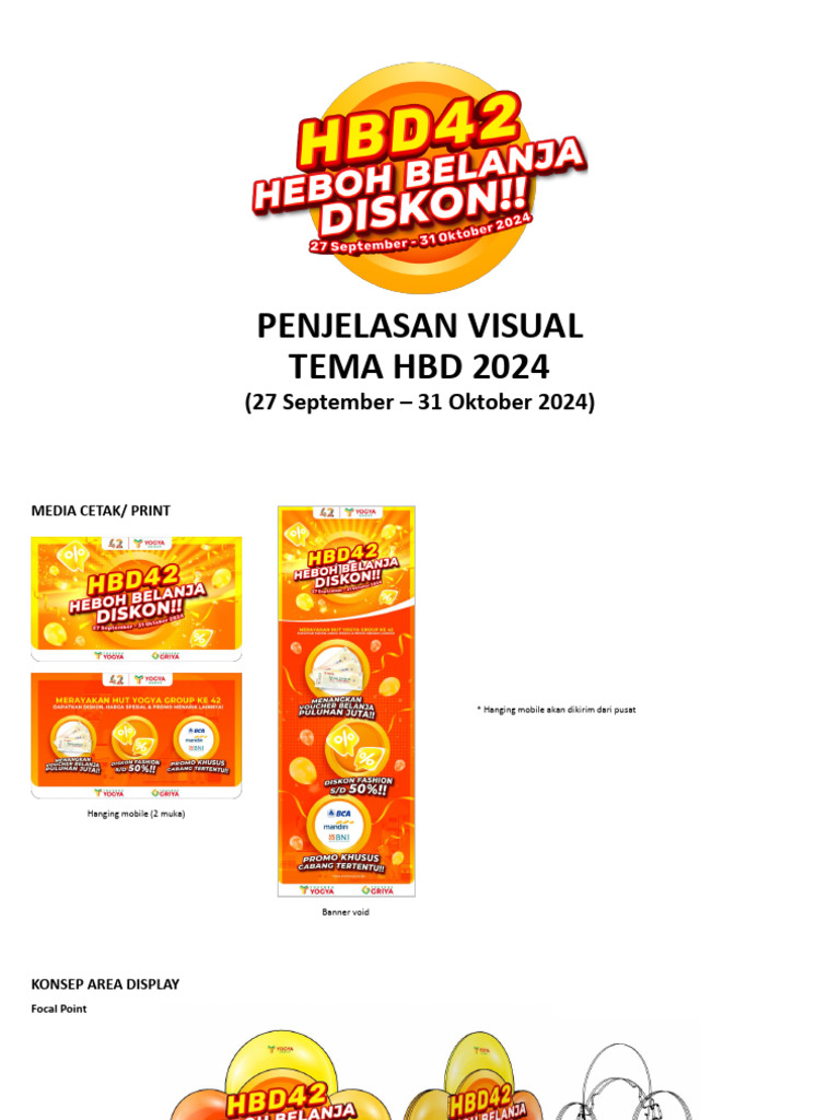 Panduan Display HBD 2024: Balon & Stiker | PDF