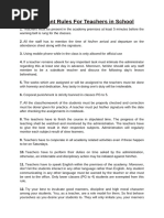 Private School Teacher Regulations | PDF | Teachers | Government