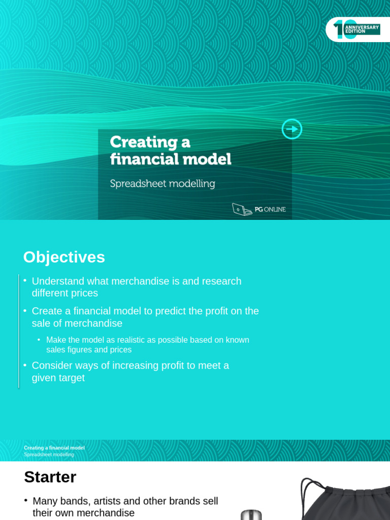 Merchandise Financial Model Guide | PDF | Spreadsheet