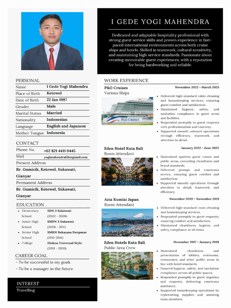 I Gede Yogi Mahendra - CV - 20250903 - 173347 - 0000 | PDF