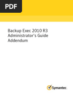 Backup Exec 2010 R3 Administrator's Guide Addendum