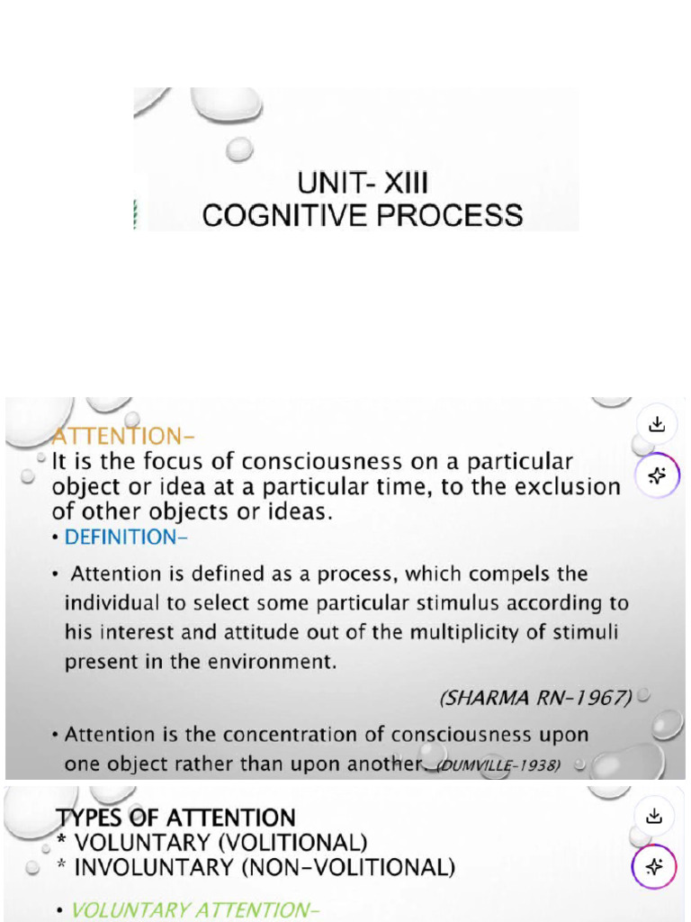 Cognitive Process 1 | PDF