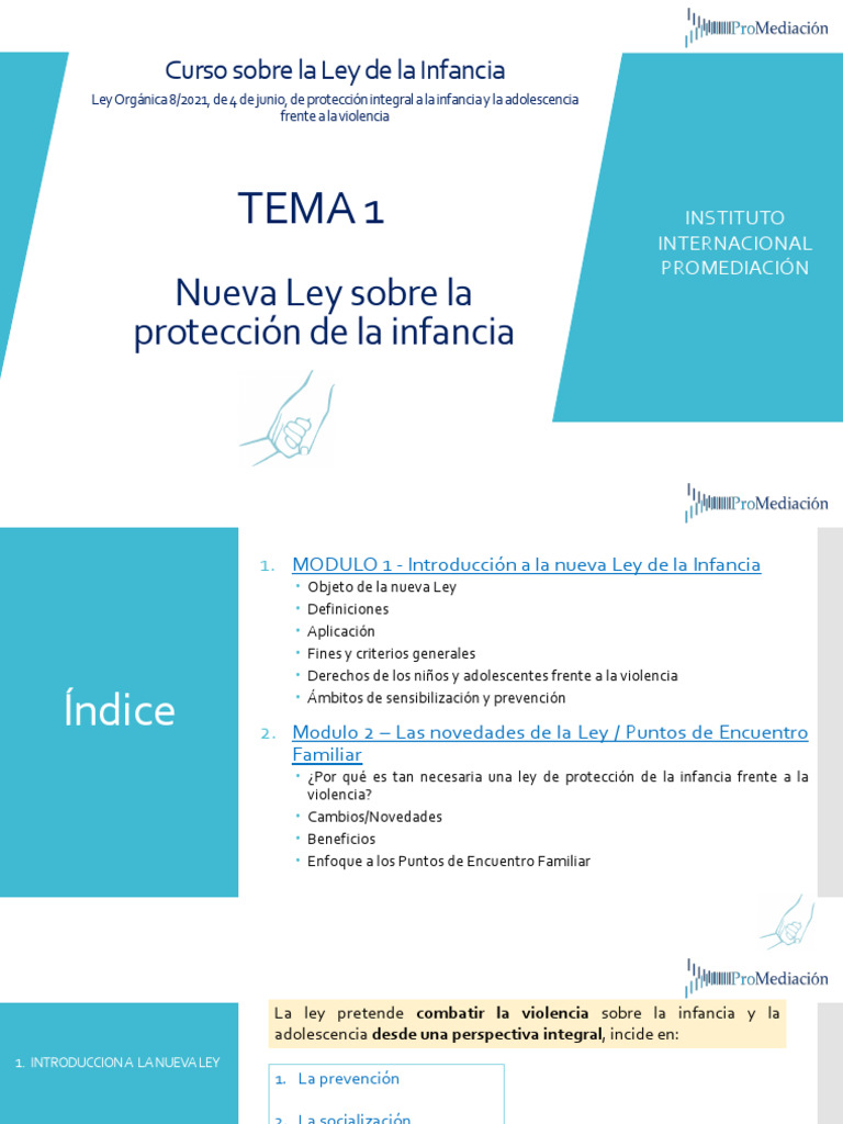 Ley de Protección Integral a la Infancia | PDF | Abuso infantil | Violencia