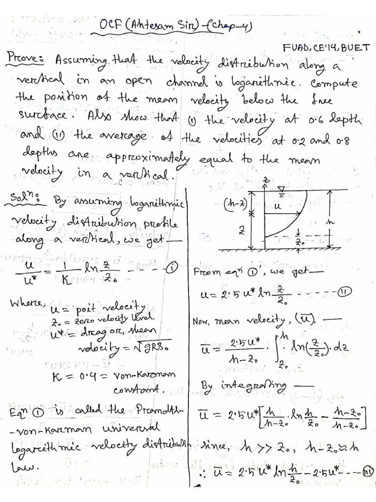 Chapter-3,4-Critical and Uniform Flow | PDF