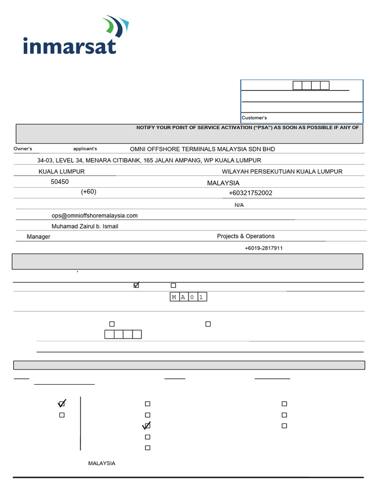 Inm-C Activation Form Tofill | PDF | Indemnity | Ships