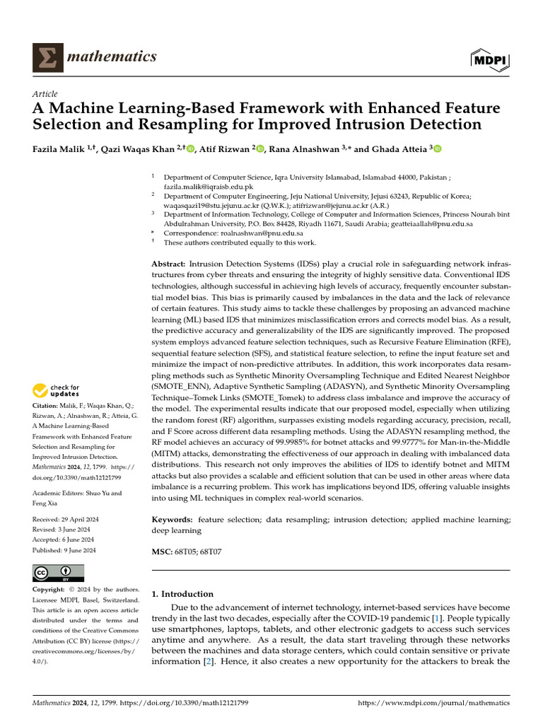 Machine Learning for Intrusion Detection | PDF | Machine Learning ...