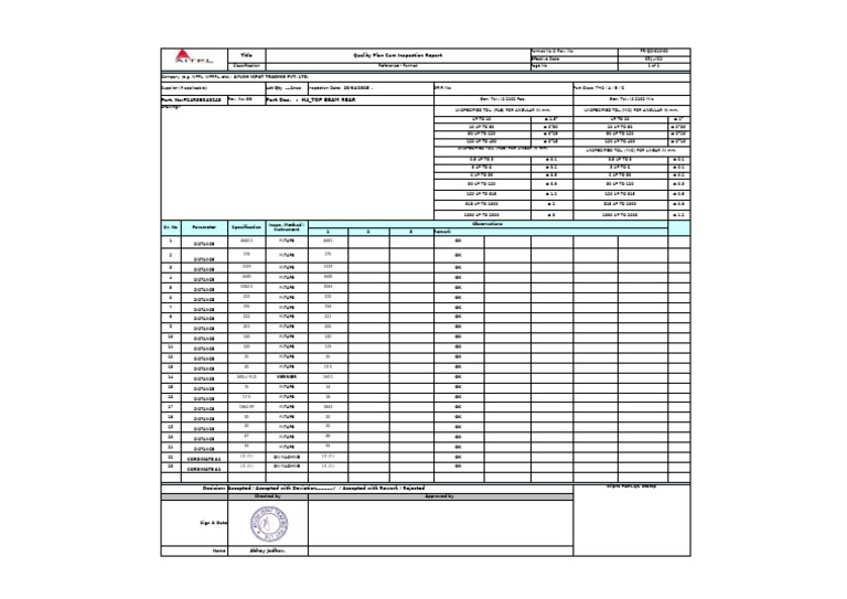 Insp Report p24r3b040243 1nos | PDF